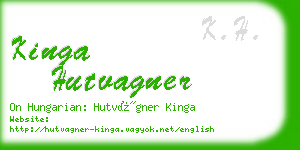 kinga hutvagner business card